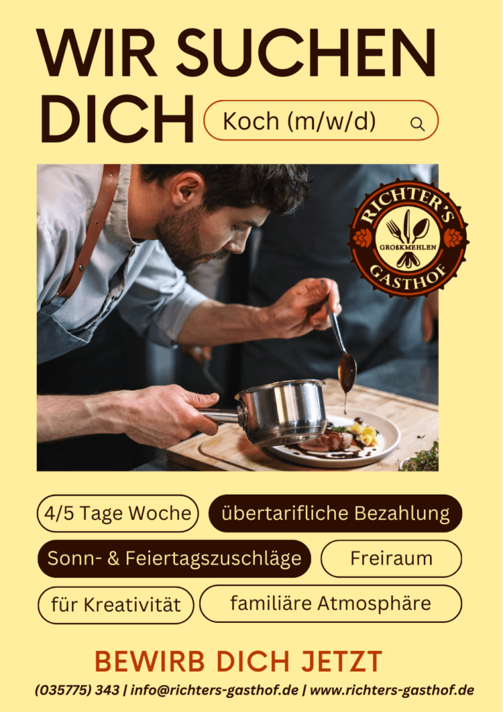 Koch bzw. Köchin gesucht!